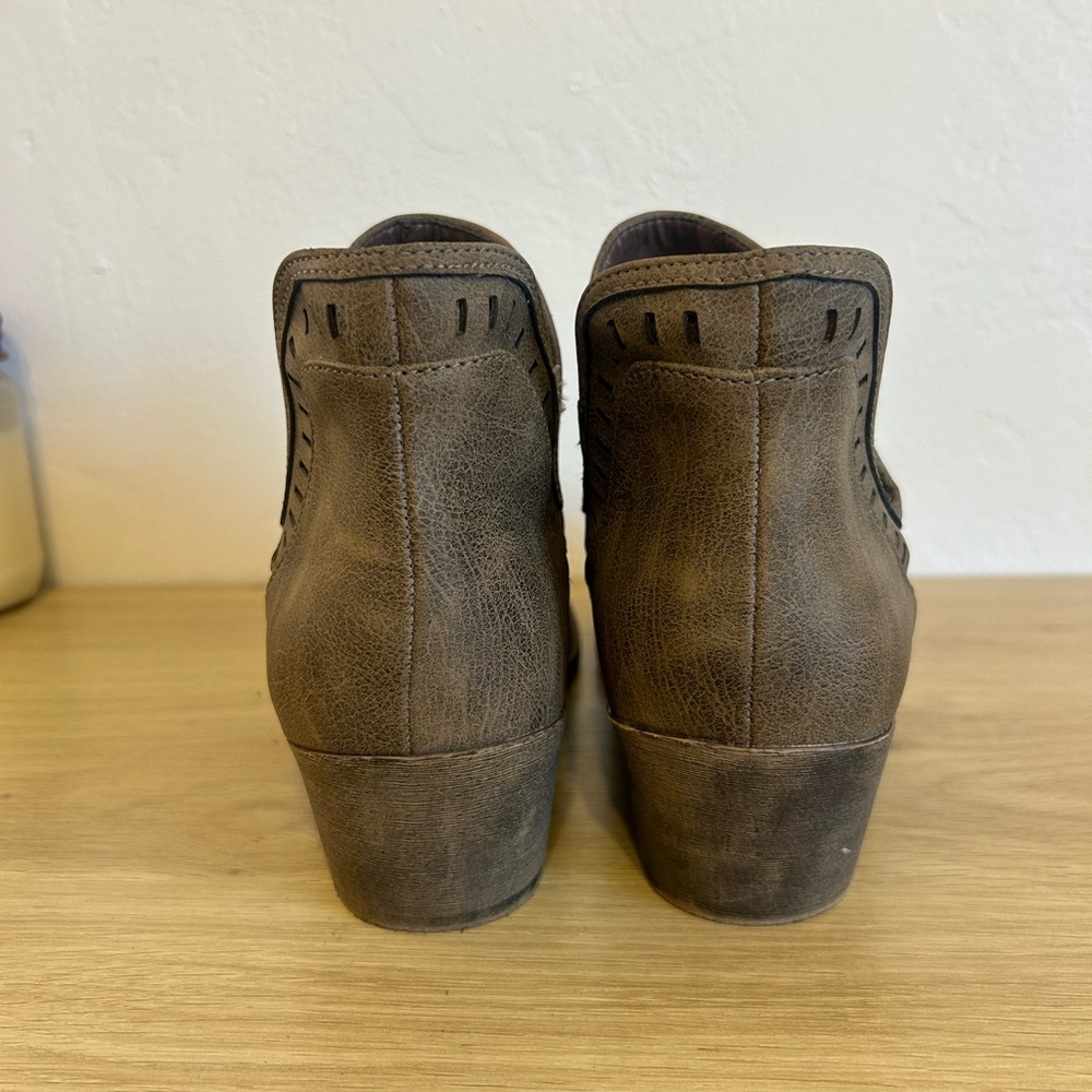 Pop Taupe Ankle Booties - Picture 4 of 8